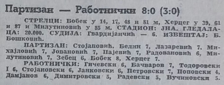 SEZONA 1953/54 11.04.1954.-Partizan-Rabotnicki-8-0-1