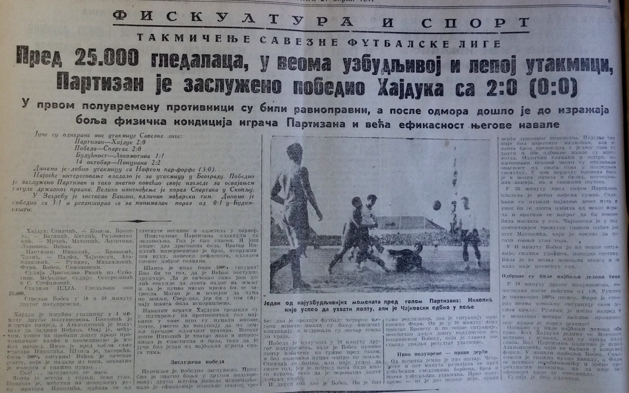 SEZONA 1946/47  21.kolo-20.04.1947.-Partizan-Hajduk-2-0-scaled